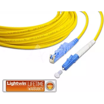 Lightwin LSP-09 E2-LC 5.0 Cabo de fibra ótica 5 m E-2000 OS2 azul - amarelo (LSP-09 E2-LC 5.0)