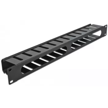 Painel de gestão de cabos DeLOCK 19 polegadas 66550 preto 1HE