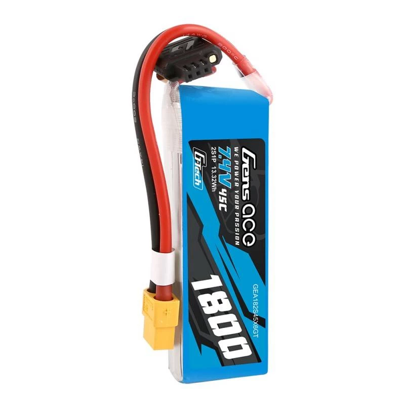 GensAce G-Tech LiPo 1800mAh 7.4V 45C 2S1P XT60 bateria