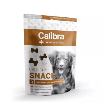Snack para cão Calibra Veterinary Diets Crunchy Snack Gastrointestinal 120 g — funcional, sem cereais, sabor a peixe