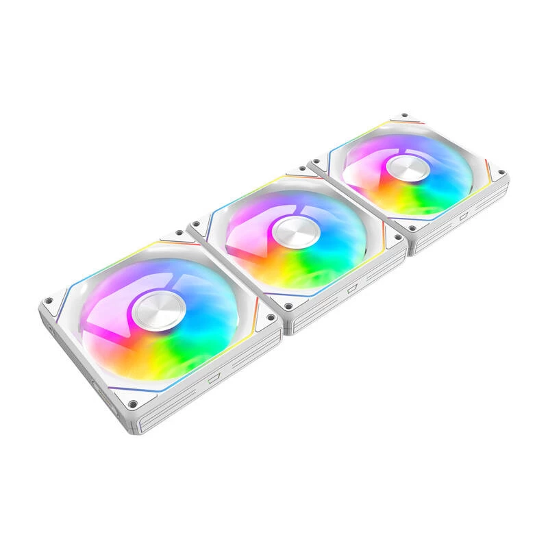 Ventoinha para caixa Darkflash Gauss G24 3-in-1 branco 120 mm — conjunto de 3, 120 mm