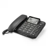 Telefone analógico Gigaset DL380 com identificação de chamadas, auscultador com fios, preto