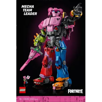 Conjunto de construção LEGO Team Leader Mechs 77078 — Fortnite, 2503 peças, 1 minifigura, altura do mech 450 mm