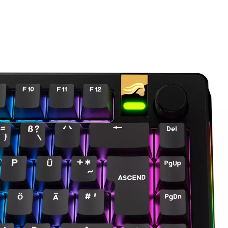 Teclas GLORIOUS GPBT Basics — conjunto de teclas PBT, layout DE-ISO, preto