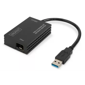 Adaptador de rede SFP Digitus DN-3026 USB 3.0 Gigabit