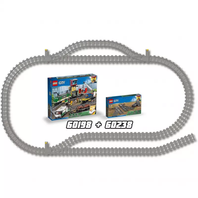 Conjunto de construção LEGO City 60238 – agulha de via e acessórios para conjuntos de brincar