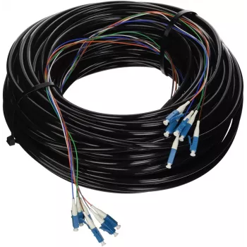 Cabo de fibra ótica LC monomodo Ubiquiti InfiniBand/cabo de fibra ótica 60,96 m preto