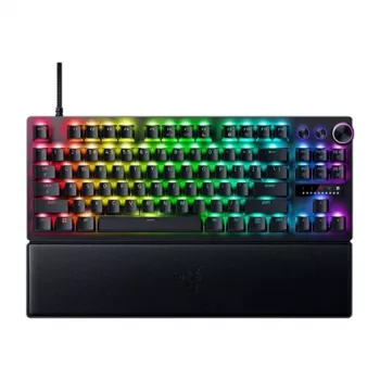 Razer Huntsman V3 Pro - Teclado - 80% - TKL - Retroiluminação - USB - QWERTY - EUA - Interruptores: Razer Analog Optical Switches (Gen-2)