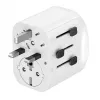 Adaptador de viagem GEMBIRD TPA-EU2A1C15-01-W – 15W, ficha Type-E, 2× USB-A + 1× USB-C, 100–250V