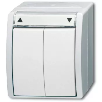 BUSCH-JAEGER interruptor/botão de estores 2601/4W-54 ocean branco alpino IP44 2601/4W-54 (2601/4W-54)