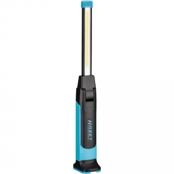 Lâmpada de trabalho LED Hazet 1979N-92 com função de carregamento USB-C, lanterna de inspeção portátil recarregável