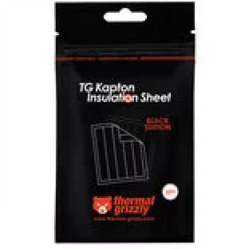 Película isolante Kapton Thermal Grizzly 10 x 60 mm, 50 unidades, preto