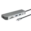 LogiLink UA0343 hub multiporta USB-C alumínio USB 3.2 2.ª geração mult