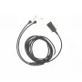 Cabo adaptador de áudio Tellur QD para 2×3,5 mm jack, 2,2 m, preto