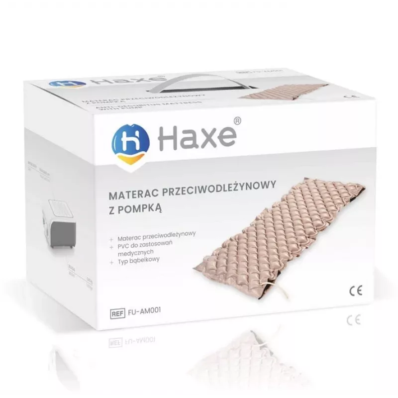 Colchão anti-escaras Haxe FU-AM0001 individual PVC, normal 2000×900×70 mm, 130 células, bomba elétrica