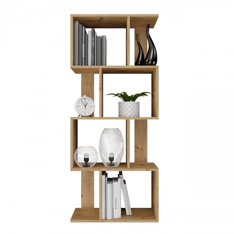 Estante FIESTA 4P 59,5x30x140 cm, carvalho Artisan