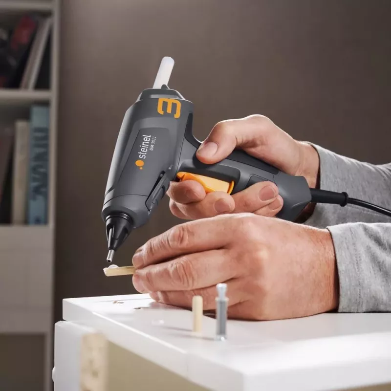 Pistola de cola quente STEINEL Gluematic 3011 45 W cinzento laranja