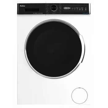 Máquina de lavar roupa independente AMICA WA3S712BLiSHB, 7 kg, 1200 rpm, 2100 W, visor LED, porta preta