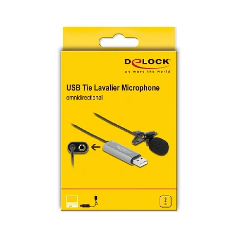 Microfone lavalier DeLOCK 66638