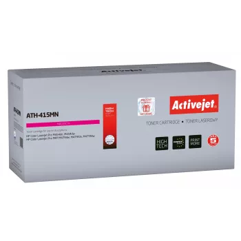 Tinteiro de toner Activejet ATH-415MN (substituto do HP 415A W2033A; Supreme; 2100 páginas; vermelho) com chip