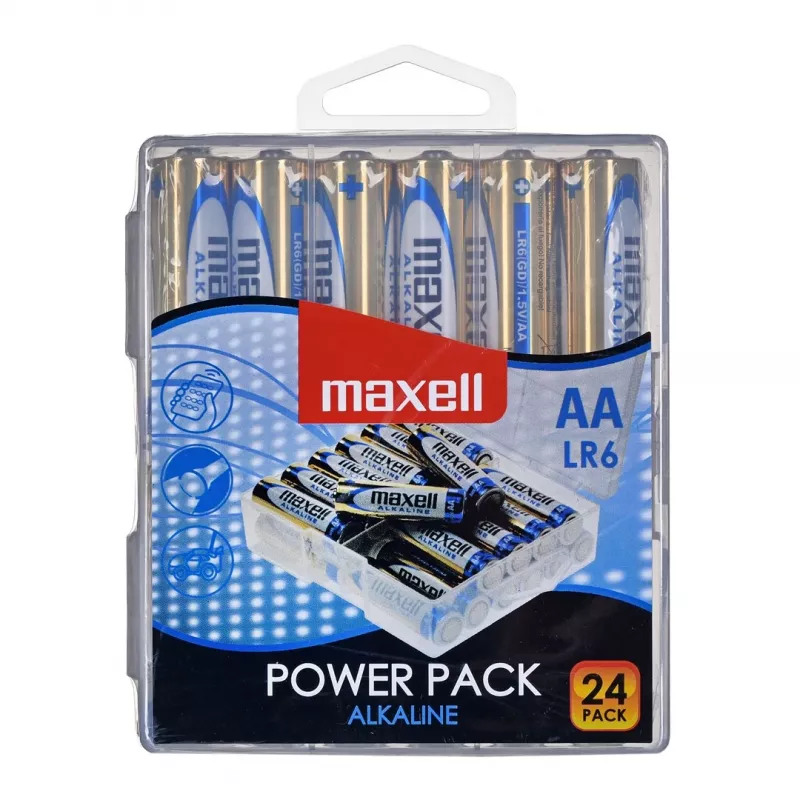 Pilha alcalina MAXELL LR6 VALUE BOX, 24 unid.