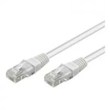 Cabo patch Wentronic Goobay CAT 6, U/UTP, branco, 10 m - mistura de cobre CCA (68634)