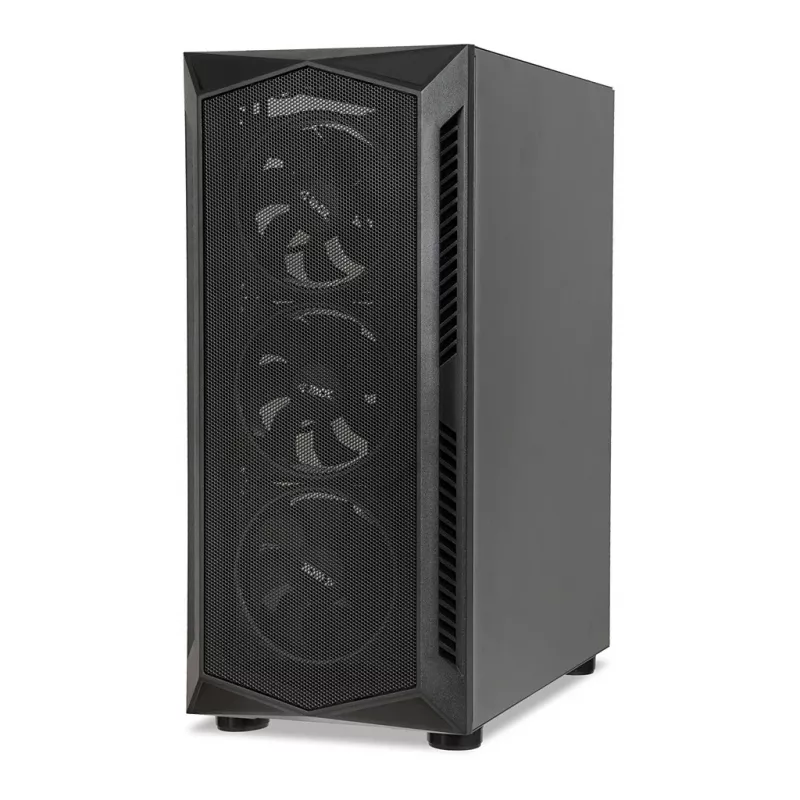Caixa de PC IBOX LUPUS 27 Midi Tower ATX, vidro temperado, RGB, 455×200×380 mm, suporta ATX, GPU até 32 cm