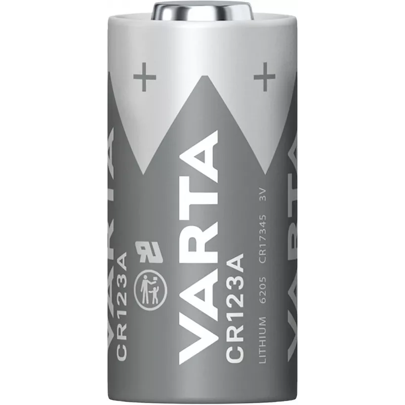 Pilha de lítio Varta CR123A 3V 1600mAh para câmara