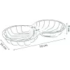 Life Double Sandpit Shell, equipamento de brincar de jardim