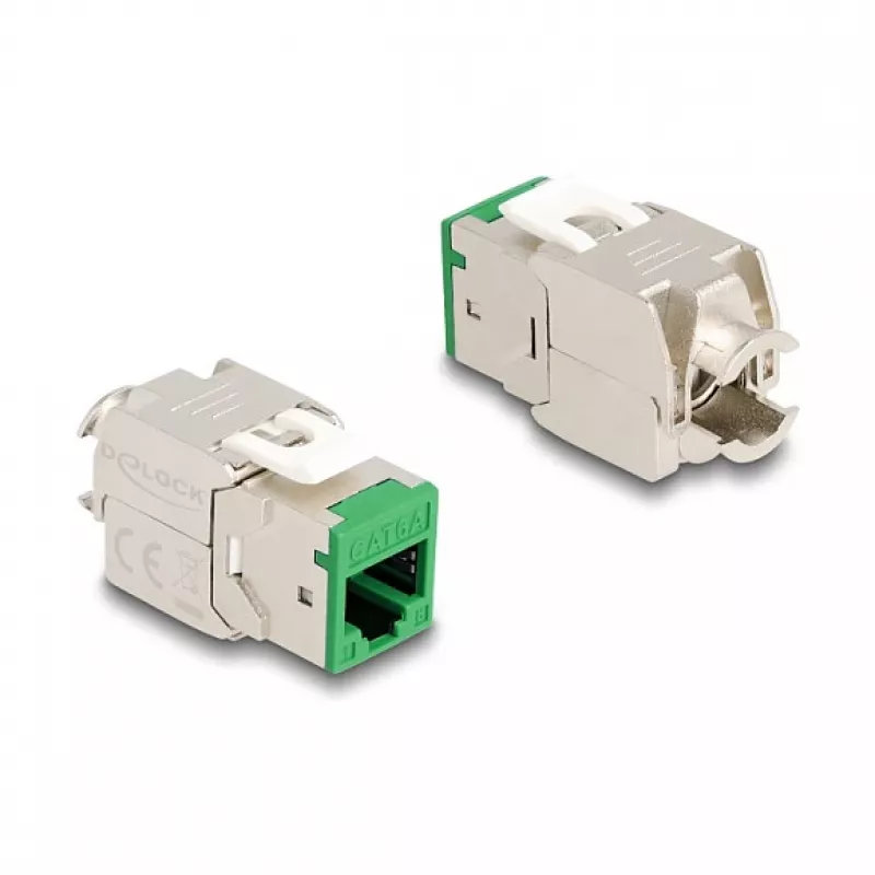 Módulo Keystone DeLOCK 88116 plano verde RJ-45 10 unid.