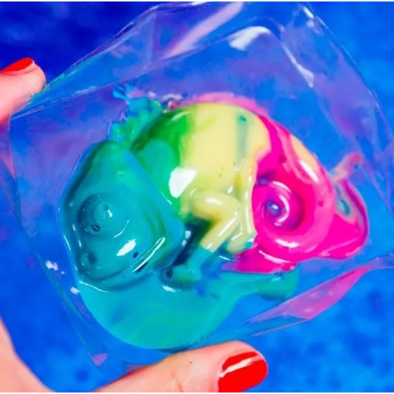 Kit de ciência Liscianigiochi Crazy Science Slime Camaleão 304-PL89246 – conjunto educativo de experiências com slime