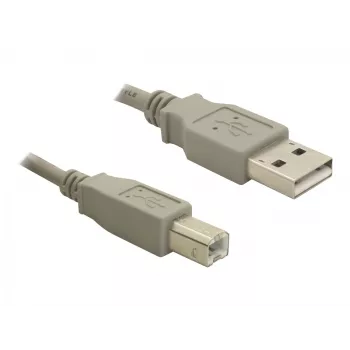 Cabo USB DeLOCK 82216 USB 2.0 3 m USB A USB B cinzento