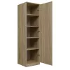 Roupeiro Topeshop SD-50 SON KPL 5 prateleiras 1 porta carvalho