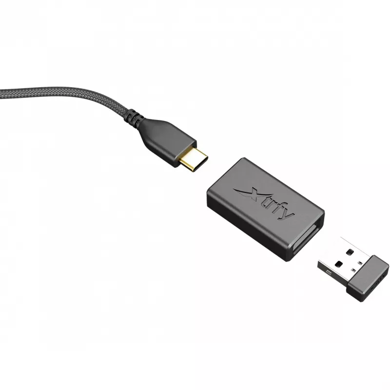 Xtrfy M8 rato gaming com fios/sem fios 400-26000 CPI Low Front ultraleve único (M8W-preto)