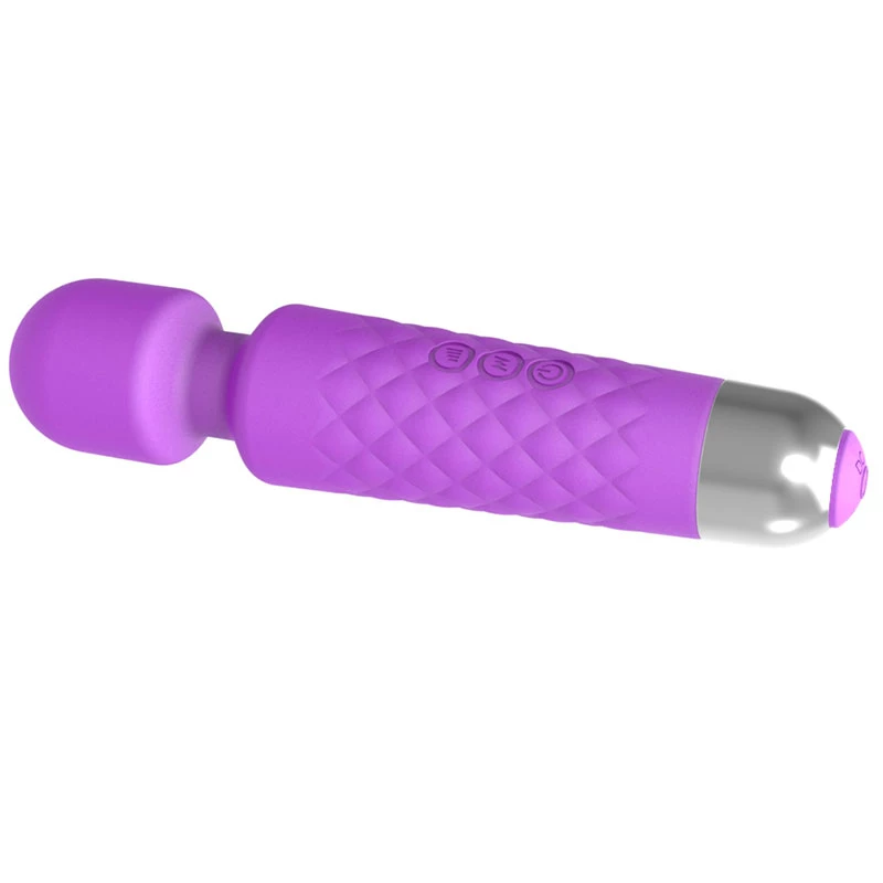 Massageador de clítoris Erolab Wand-M roxo recarregável à prova de água