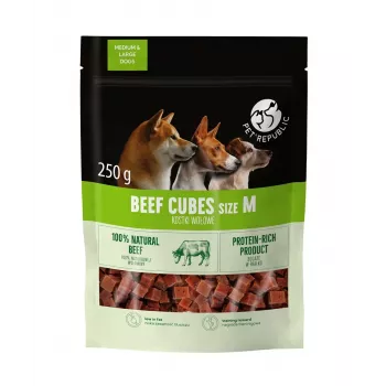 Cubos de treino PetRepublic vaca, tamanho M, 250 g — guloseimas de treino