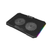 Base de arrefecimento para portátil FURY GUNBAI G3 14,1–17,3 polegadas com 2 ventoinhas, iluminação RGB, 2× USB