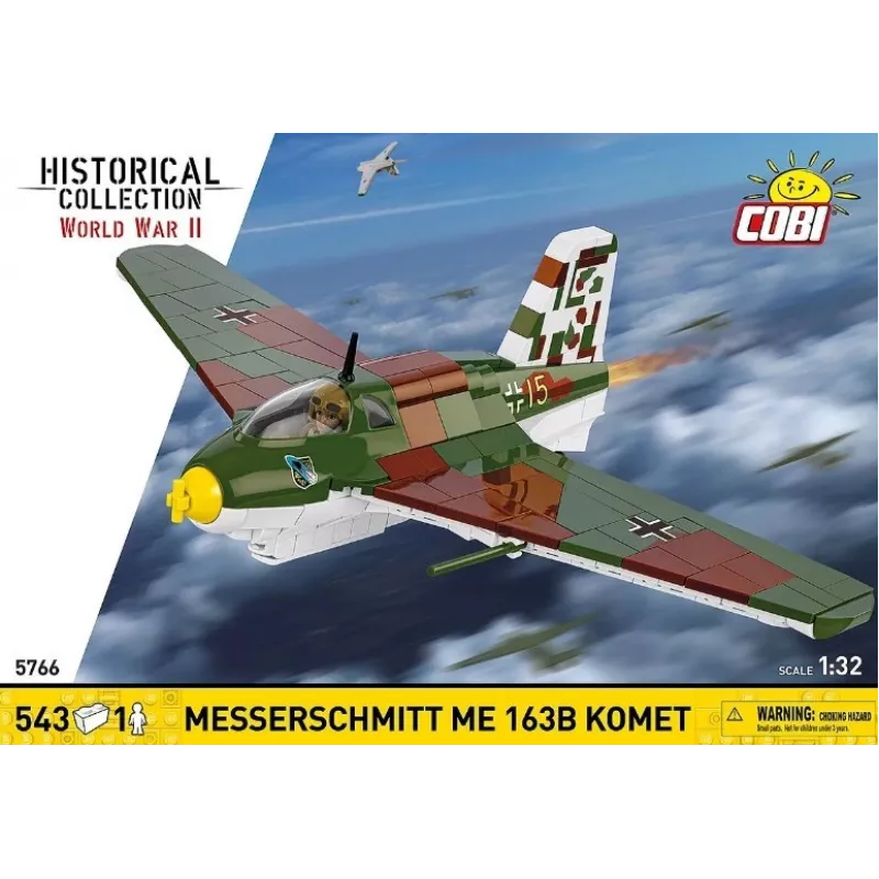 Blocos de construção Messerschmitt Me 163B Komet 543 peças
