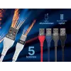 Cabo Tracer 47486 USB A - Lightning M/M 1m vermelho