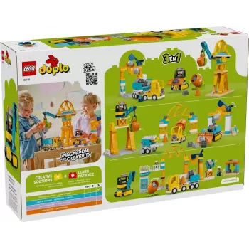 LEGO DUPLO 10476 3-em-1 Estaleiro de Obra e Veículos