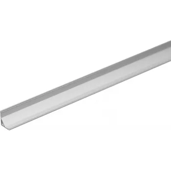 Perfil de canto em alumínio para fita LED EUROLITE 51210875 prateado, 2 m
