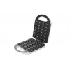 Máquina de waffles Adler AD 3039 — 24 waffles, 1600 W, branco, antiaderente, pegas frias ao toque