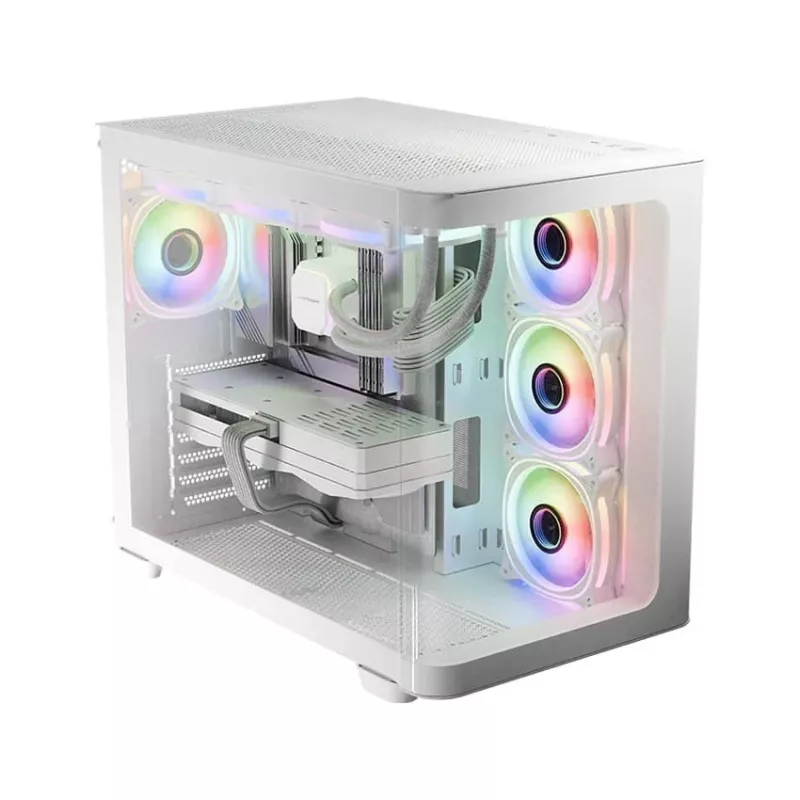 Caixa LC-Power Gaming 8001W Pro-Storm Light Midi-Tower ATX, branco (LC-8001W-ON)