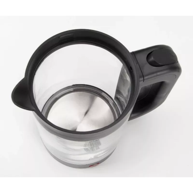 Jata HA702 chaleira elétrica, 1,2 l, 1500 W, vidro de borossilicato, sem fio, preta