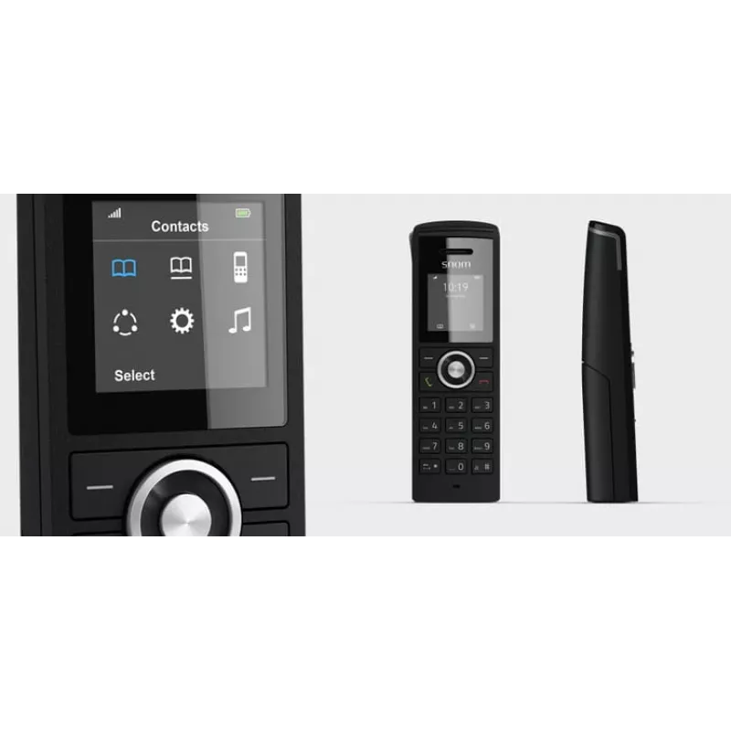 Snom M25 - Telefone adicional sem fios com identificação de chamadas/chamada em espera - DECT - Preto (3987)