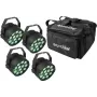 Conjunto EUROLITE 4x LED PARty TCL Spot + Soft-Bag (20000540)