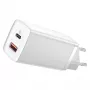 Carregador Baseus CCGAN2L-B02 interior AC carregador rápido 20V 1xUSB 1xType-C branco