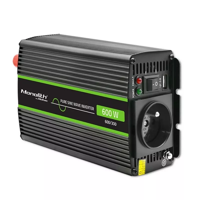Conversor de tensão para automóvel Qoltec Monolith 600 W 12 V