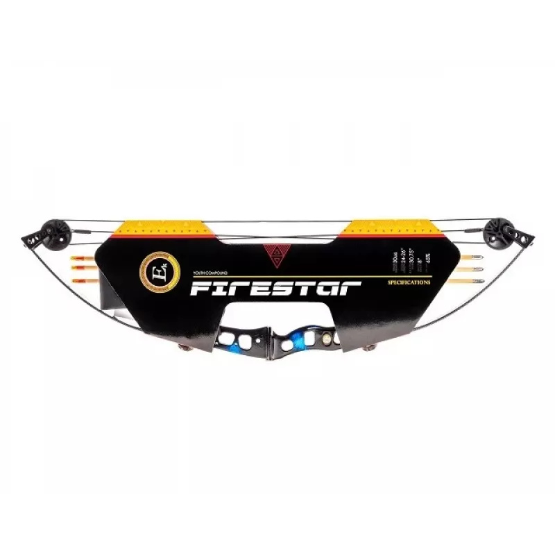 Poe Lang EK Firestar CO-014UCB3 arco composto, 25 lbs, azul carbono