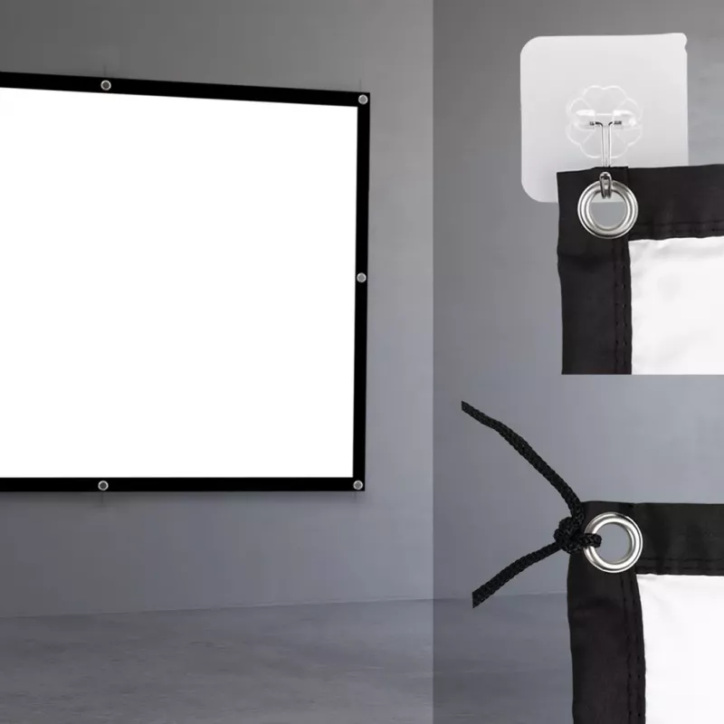 Tela de projeção MACLEAN MC-166 84 polegadas (175 x 131 cm) poliéster autónoma/suspensa 4:3